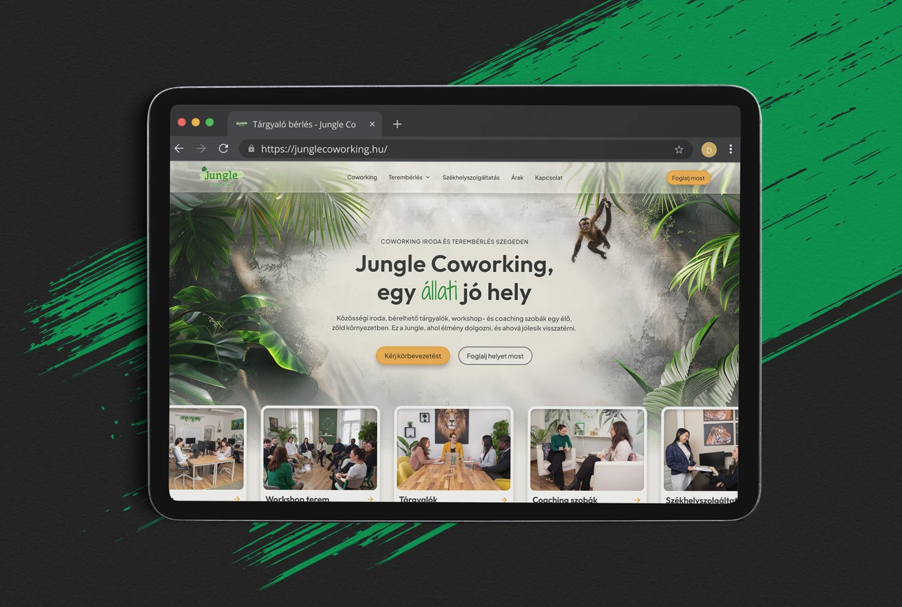 Jungle új weboldala