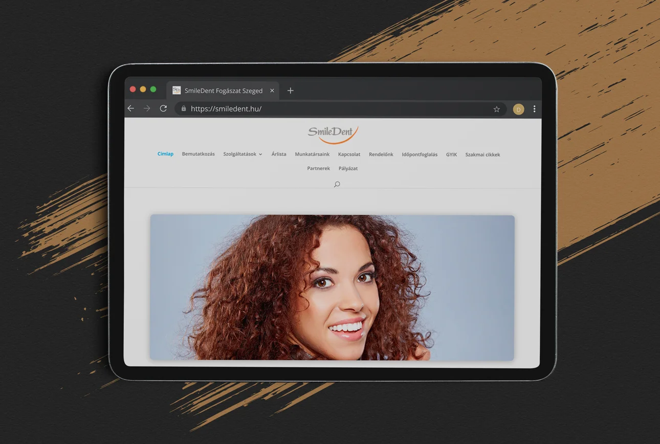 Smiledent régi weboldala